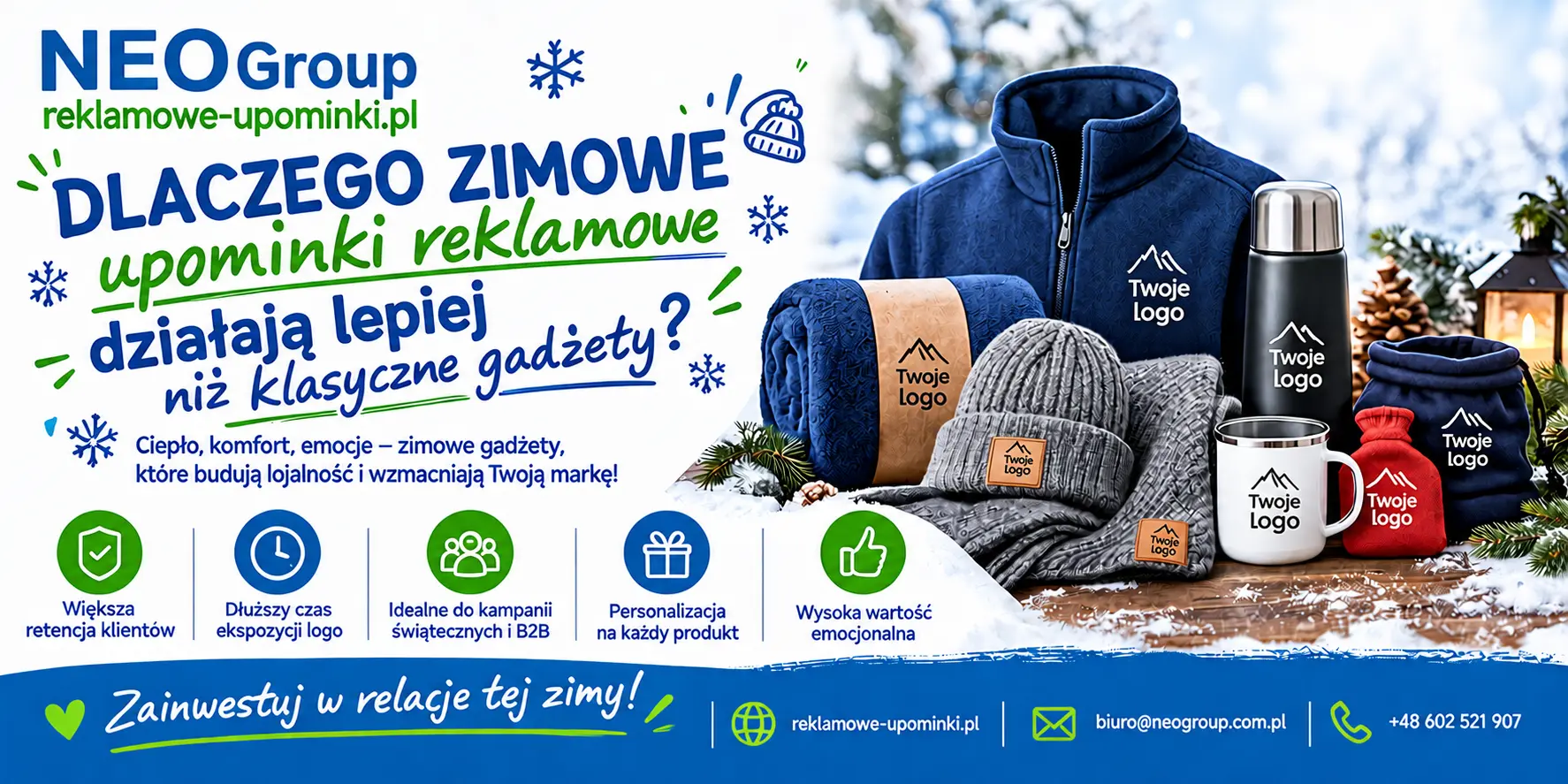 Otul się! Zimowe upominki reklamowe, które budują relacje i zostają z klientem na długo